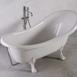 Ванна мраморная отдельностоящая Буль-Буль Lady Hamilton 173x82.5x64.5 белая 80174501