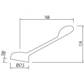 Медичний важіль для змішувача Tres Monotres хром 9134011