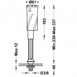 Механизм наполнения бачка унитаза Tres 25477001