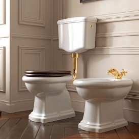 Механізм зливу для низького бачка Kerasan Retro золото 751391