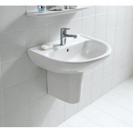 Міні-раковина для ванної Laufen Pro B 45х33 см підвісна білий з покриттям LCC H8159524001041