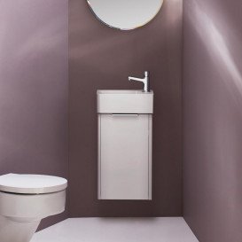 Мини-раковина для ванной Laufen Val 34х22 см с 1 отверстием справа керамика белый матовый H8152807571061