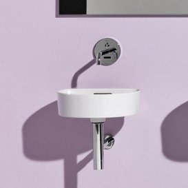 Міні-раковина для ванної Laufen Val 40х42,5 см без отворів під змішувач білий кераміка H8112810001091