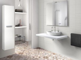 Мини-раковина для ванной подвесная Roca Hall 45х38 с одним отверстием под смеситель керамика белая A327624000