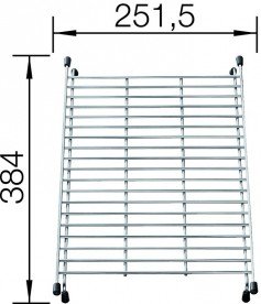 Багатофункціональна прямокутні грати Blanco нержавіюча сталь 234795