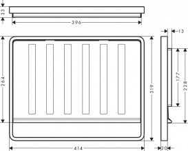 Мобильная сушилка Hansgrohe F17 пластик/нержавеющая сталь 40962800