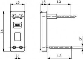Монтажна коробка радіатора TECE TECEflex для компактних клапанних нагрівачів 716116