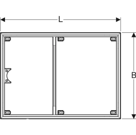 Монтажная рама для душевого поддона Geberit Setaplano на 6 ножек 100х160 см 154.486.00.1