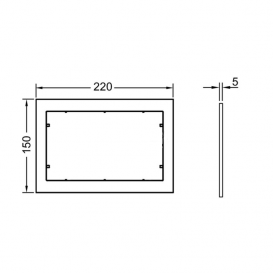 Монтажная рамка для установки панелей Tece TECEnow белый 9240410
