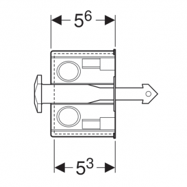 Монтажный комплект  для модуля Geberit DuoFresh с коробкой скрытого монтажа 244.999.00.1