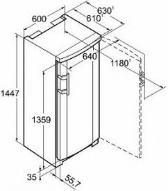 Морозильна камера Liebherr GNP 2356 Premium NoFrost сталь білий GNP 2356-24 001