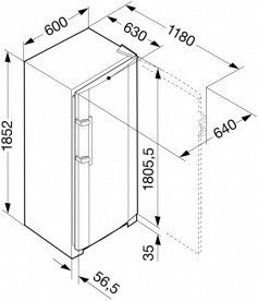 Морозильная камера Liebherr SGNesf 3063 Comfort NoFrost нержавеющая сталь с покрытием SmartSteel/сталь серебристый SGNesf 3063-26 001