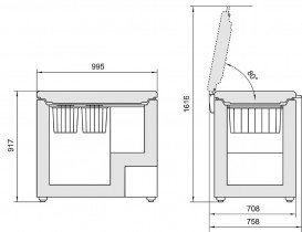 Морозильна скриня Liebherr GT 3032 Comfort сталь білий GT 3032-24 001