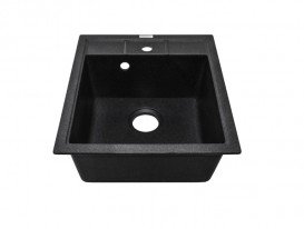 Мийка для кухні Adamant Brick 460х515 мм штучний граніт чорний 4824296101203