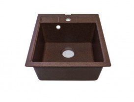 Мийка для кухні Adamant Brick 460х515 мм штучний граніт mokko 4824296101212