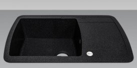Мойка для кухни Adamant Optimaks 780х500 мм искусственный гранит черный 4824296101103