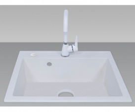 Мойка для кухни Adamant Prizma 590х500 мм искусственный гранит белый 4824296100201