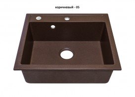 Мийка для кухні Adamant Prizma 590х500 мм штучний граніт коричневий 4824296100205