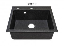 Мойка для кухни Adamant Prizma 590х500 мм искусственный гранит графит 4824296100213