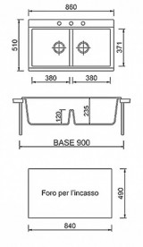 Мойка для кухни Adamant Similar 860х510 мм искусственный гранит коричневый 4824296102205