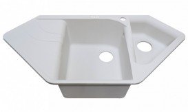 Мойка для кухни Adamant Spirit 1000х500 мм искусственный гранит белый 4824296101301