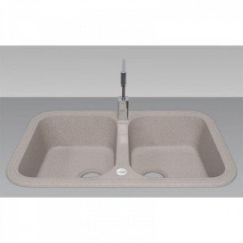 Мийка для кухні Adamant Twins 770х470 мм штучний граніт терра 4824296100507