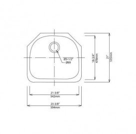 Мойка для кухни асимметричная Kraus Premier Outlast Microshield под столешницу нержавеющая сталь микродекор KBU10E