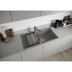 Мойка для кухни Blanco ADIRA XL 6 S-F SILGRANIT вулканический серый 527628