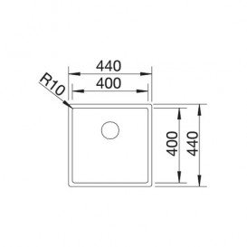 Мойка для кухни Blanco Claron 400-IF Durinox нержавеющая сталь 523389