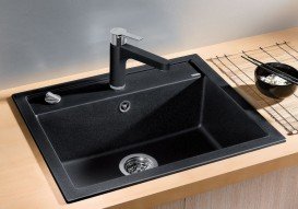 Мийка для кухні Blanco Dalago 6 61,5х51 см SILGRANIT® PuraDur® чорний 525873