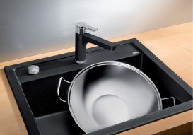 Мийка для кухні Blanco Dalago 6 61,5х51 см SILGRANIT® PuraDur® чорний 525873