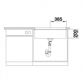 Мойка для кухни Blanco Etagon 700-U SILGRANIT PuraDur® антрацит 525167