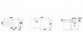 Мойка для кухни Blanco Legra 6 S 100х50 см SILGRANIT® PuraDur® белый 522209