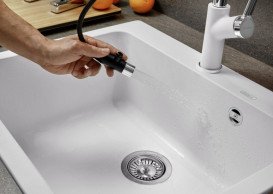 Мойка для кухни Blanco Naya 6 61,5х51 см SILGRANIT PuraDur® белый 519641