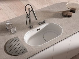 Мойка для кухни Blanco Oovalon 700-IF 75,6х43 см Velgranit облачный белый 527992