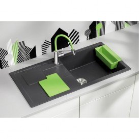 Мийка для кухні Blanco Sity XL 6 S SILGRANIT PuraDur® антрацит / ківі 525060