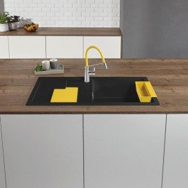 Мийка для кухні Blanco Sity XL 6 S SILGRANIT PuraDur® антрацит / лимон 525052