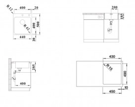 Мийка для кухні Blanco Solis 400-IF/A 44х50 см врізна нержавіюча сталь 526119