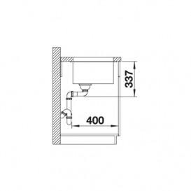 Мойка для кухни Blanco Subline 800-U 83х46 см SILGRANIT® PuraDur® черный 526005