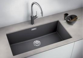 Мойка для кухни Blanco Subline 800-U 83х46 см SILGRANIT® PuraDur® черный 526005