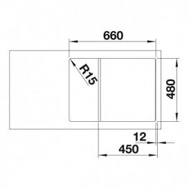 Мойка для кухни Blanco ZIA 45 S Compact SILGRANIT PuraDur® белый 524725