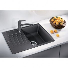 Мийка для кухні Blanco ZIA 45 S Compact прямокутна обертаєма чорний 526009