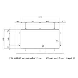 Мойка для кухни CM Filoquadra 85Х44 см Sottotop Undertop нержавеющая сталь 12920