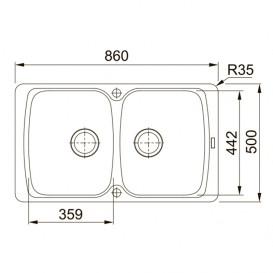 Мийка для кухні Franke Antea AZG 620 врізна зворотний Fragranite графіт 114.0499.192