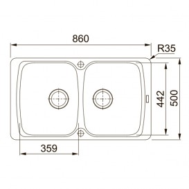 Мийка для кухні Franke Antea AZG 620 врізна зворотний Fragranite графіт 114.0499.192