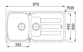 Мийка для кухні Franke Antea AZG 651 врізна зворотний Fragranite білий 114.0498.080