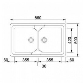 Мийка для кухні Franke Calypso COG 620 врізна Fragranite бежевий 114.0060.585