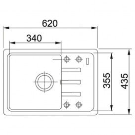 Мойка для кухни Franke Malta BSG 611-62 врезная оборотная Fragranite миндаль 114.0375.046