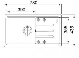 Мийка для кухні Franke Malta BSG 611-78 врізна зворотний Fragranite шоколад 114.0375.039