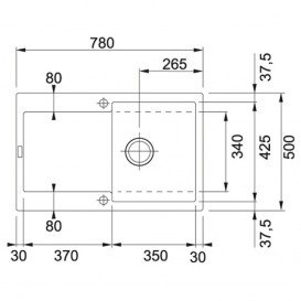 Мойка для кухни Franke Maris MRG 611 врезная оборотная Fragranite серый камень 114.0565.117